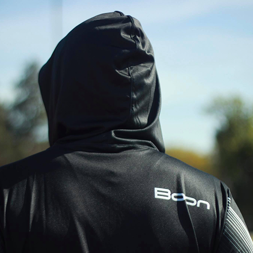 front zip hooded jacket