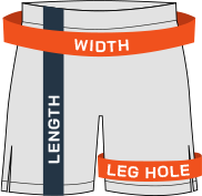 stride shorts size chart guide